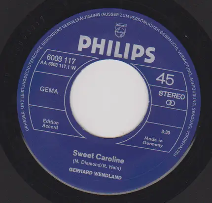 Gerhard Wendland - Sweet Caroline