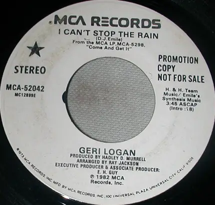 Geri Logan - I Can't Stop The Rain