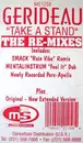 12'' - Gerideau - Take A Stand (The Re-Mixes) - WHITE LABEL