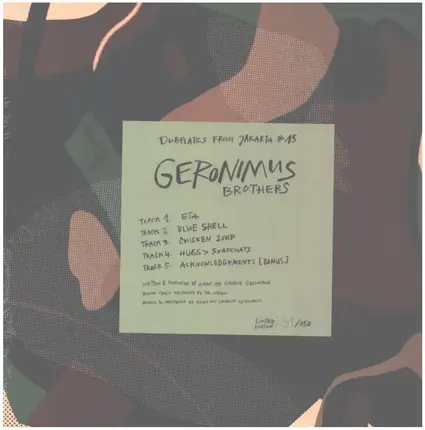 Geronimus Brothers - Dubplates From Jakarta # 15 (Anti-Capitalist Love Notes)