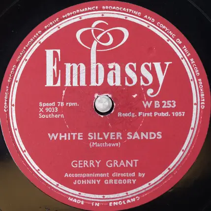 Gerry Grant - Island In The Sun / White Silver Sands