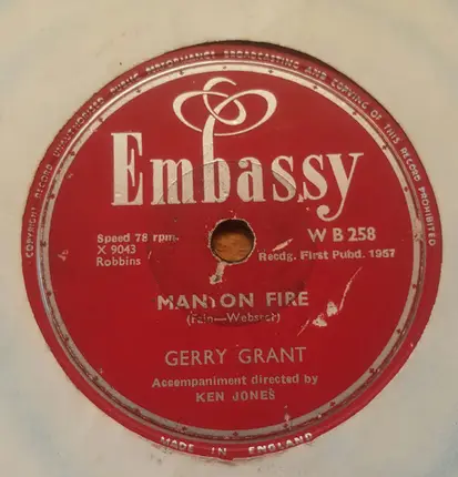 Gerry Grant - Remember You're Mine / Man On Fire
