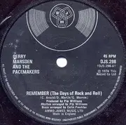 7inch Vinyl Single - Gerry Marsden - Remember (The Days Of Rock And Roll) - Company Sleeve