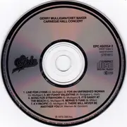 CD - Gerry Mulligan / Chet Baker - Carnegie Hall Concert