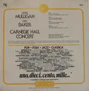 Double LP - Gerry Mulligan / Chet Baker - Carnegie Hall Concert
