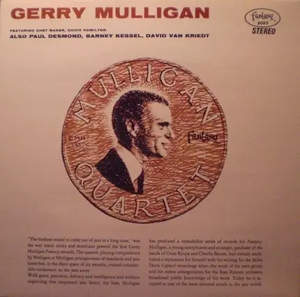Gerry Mulligan Quartet Featuring Chet Baker , Chico Hamilton Also Paul Desmond , Barney Kessel , Da - Gerry Mulligan/Paul Desmond