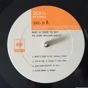 LP - Gerry Mulligan Quartet - What Is There To Say?