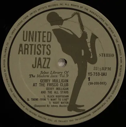 Gerry Mulligan - Gerry Mulligan At The Frisco Club