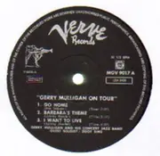 LP - Gerry Mulligan - Gerry Mulligan And The Concert Jazz Band On Tour