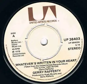 Gerry Rafferty - Whatever's Written In Your Heart