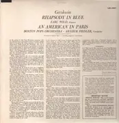 LP - Gershwin: Fiedler, Wild, ... - Rhapsody In Blue / An American In Paris - shaded dog label, red seal, living stereo