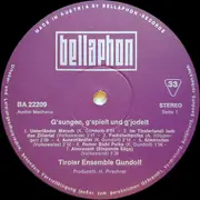 LP - Geschwister Gundolf - G'sungen, G'spielt Und G'jodelt