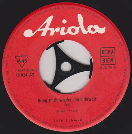 Geschwister Schmid - Bring Mich Wieder Nach Hawaii