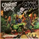 12inch Vinyl Single - Ghoul , Cannabis Corpse - Splatterhash - Black w/ Silver