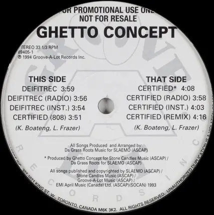 Ghetto Concept - Deifitrec / Certified