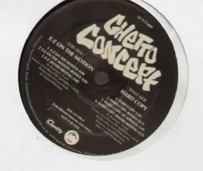 Ghetto Concept - E-Z on the motion/hard copy