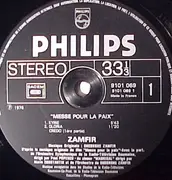 LP - Gheorghe Zamfir - Messe Pour La Paix
