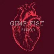 LP - Gimp Fist - Blood - Unique Colour Mix vinyl, insert, 2 postcards