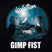 gimp fist - Isolation (transparent Blue w/ White Splashes Viny