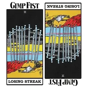 gimp fist - Losing Streak (transparent Blue Magenta Marbled Vi