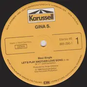 12inch Vinyl Single - Gina S. - Let's Play Another Love Song