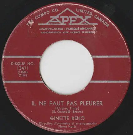 Ginette Reno - Au Revoir