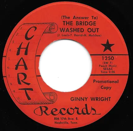 Ginny Wright - (The Answer To) The Bridge Washed Out / Undecided