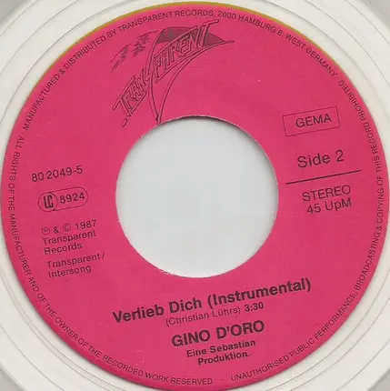 Gino D'Oro - Verlieb Dich
