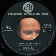 7inch Vinyl Single - Gino Paoli - Il Mondo In Tasca / Io Che Sarei
