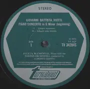 LP - Giovanni Battista Viotti / Giovanni Benedetto Platti - Felicja Blumental , Orchestra Sinfonica Di T - Piano Concerto In G Minor / Piano Concerto No. 1 In G Major