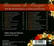 CD - Giovanni De Macque - Fabio Antonio Falcone - The Keyboard School At Gesualdo's Court