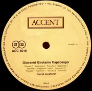 LP - Giovanni Girolamo Kapsberger / Alessandro Piccinini - Konrad Junghänel - Italian Lute Music