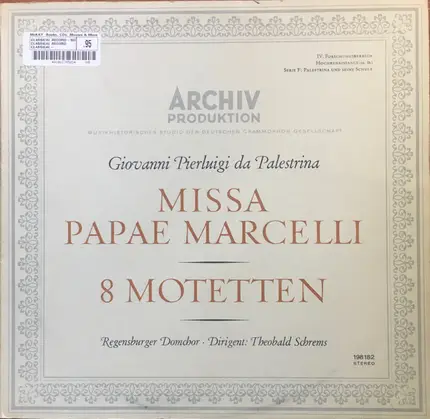 Giovanni Pierluigi da Palestrina - Regensburger Domchor - Theobald Schrems - Missa Papae Marcelli - 8 Motetten
