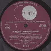 LP - Rossini / Ravel / Dukas - La Boutique Fantasque (Arr. Respighi) / Bolero / The Sorcerer's Apprentice - Purple Labels