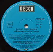 LP - Giacomo Puccini — Renata Tebaldi , Carlo Bergonzi , Ettore Bastianini , Tullio Serafin , Orchestra - La Boheme (Arien Und Szenen)