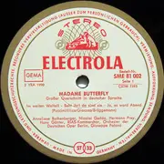 LP - Giacomo Puccini / RIAS-Kammerchor , Orchester Der Deutschen Oper Berlin , Giuseppe Patanè - Madame Butterfly - Großer Querschnitt In Deutscher Sprache