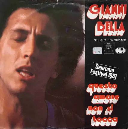 Gianni Bella - Questo Amore Non Si Tocca