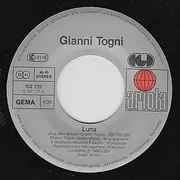 7inch Vinyl Single - Gianni Togni - Luna