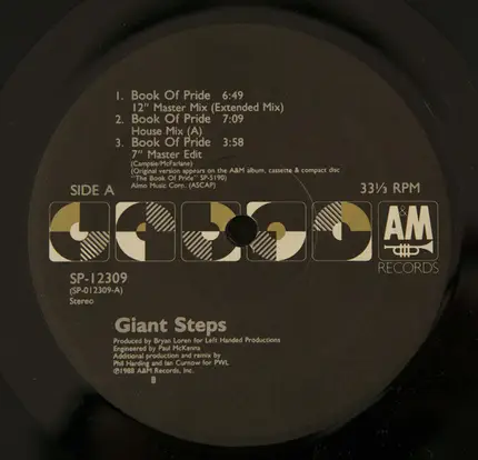 Giant Steps - Book Of Pride / Golden Hours