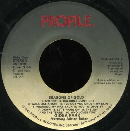 Gidea Park - Seasons Of Gold / Lolita