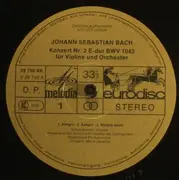 LP - Bach - Werke Für Violine Und Orchester