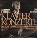 LP - Gieseking, Karajan und das Philh Orch London - Schumann, Grig - Klavierkonzerte