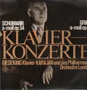 LP - Gieseking, Karajan, Philh Orch London - Klavierkonzerte von Schumann und Grieg