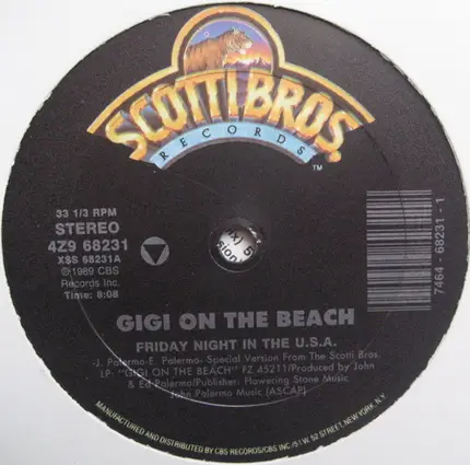 Gigi On The Beach - Friday Night In The U.S.A.