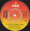 7inch Vinyl Single - Gigliola Cinquetti - Go (Before You Break My Heart) - Push-out centre