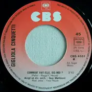 7inch Vinyl Single - Gigliola Cinquetti - Comment Fait-elle, Dis-moi ? / La Joconde