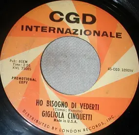 Gigliola Cinquetti - Ho Bisogno Di Vederti