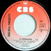 7inch Vinyl Single - Gigliola Cinquetti - La Primavera / Sans Toi