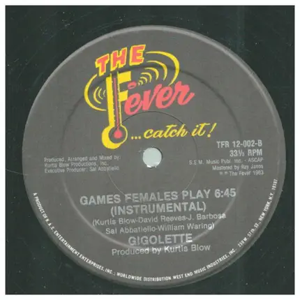 Gigolette - Games Females Play