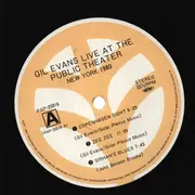 LP - Gil Evans - Live At The Public Theater (New York 1980) Vol. 2 - Insert
